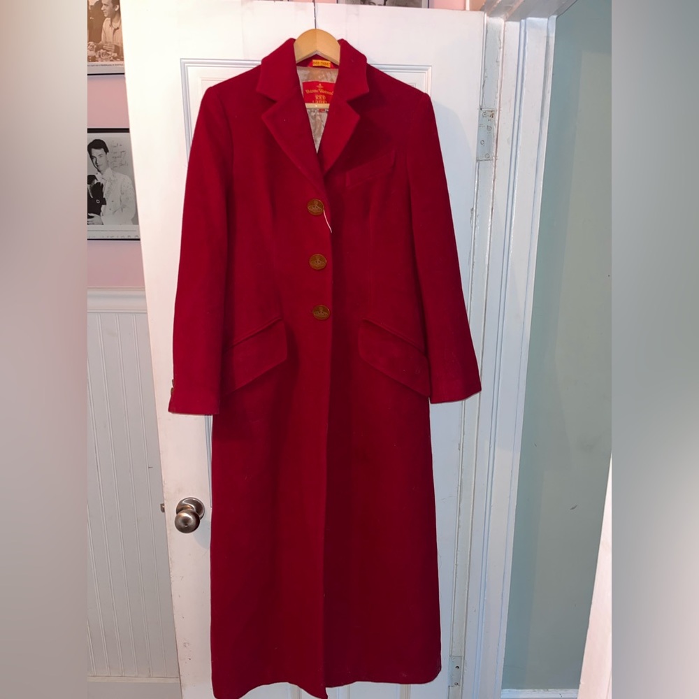 Vivienne Westwood Wool Red Coat
